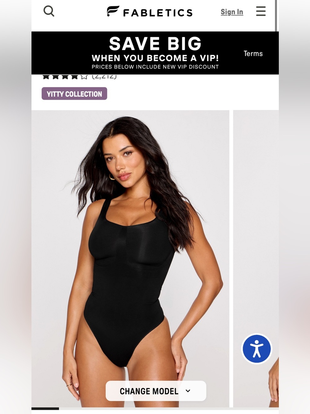 YITTY Black Sculpting Bodysuit Tank